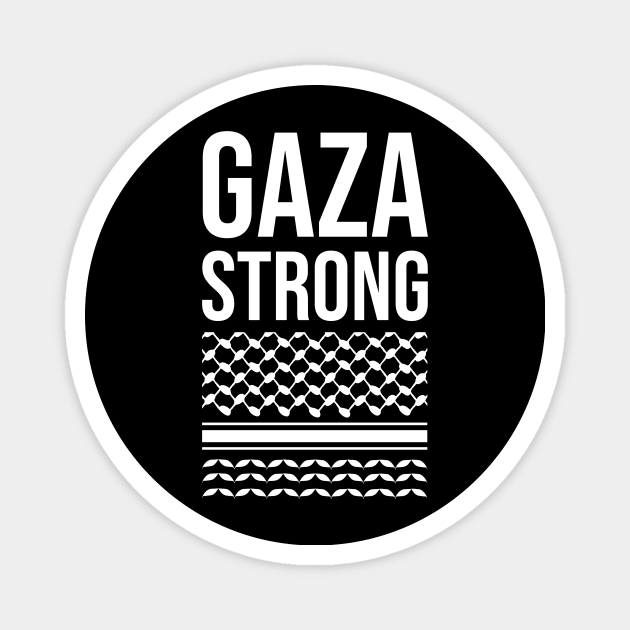 Gaza Strong Palestine Keffiyeh Magnet by WildZeal